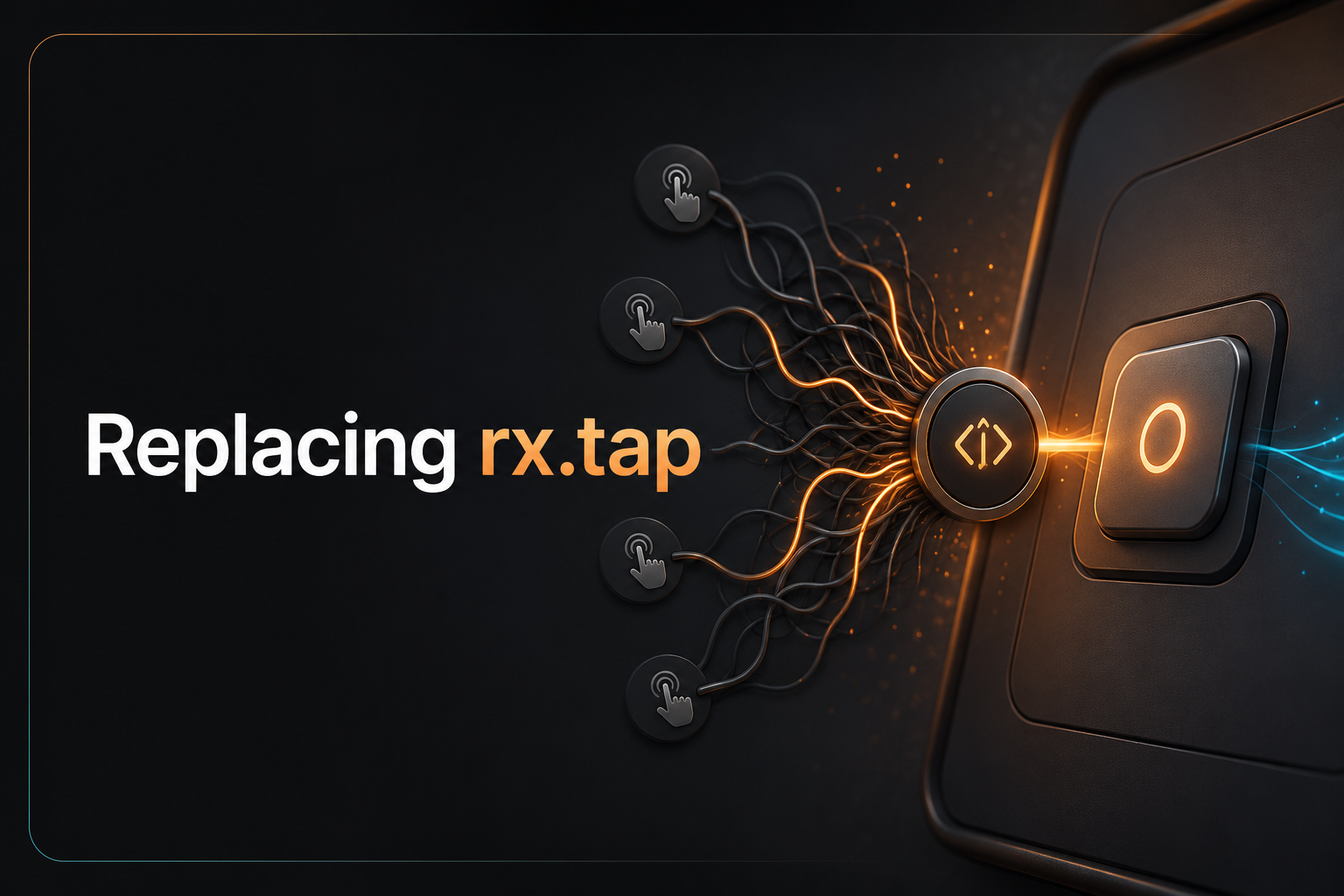 Cover image for Replacing rx.tap Without Making UIKit Messy showing UIKit tap handling collapsing into one clean action hub