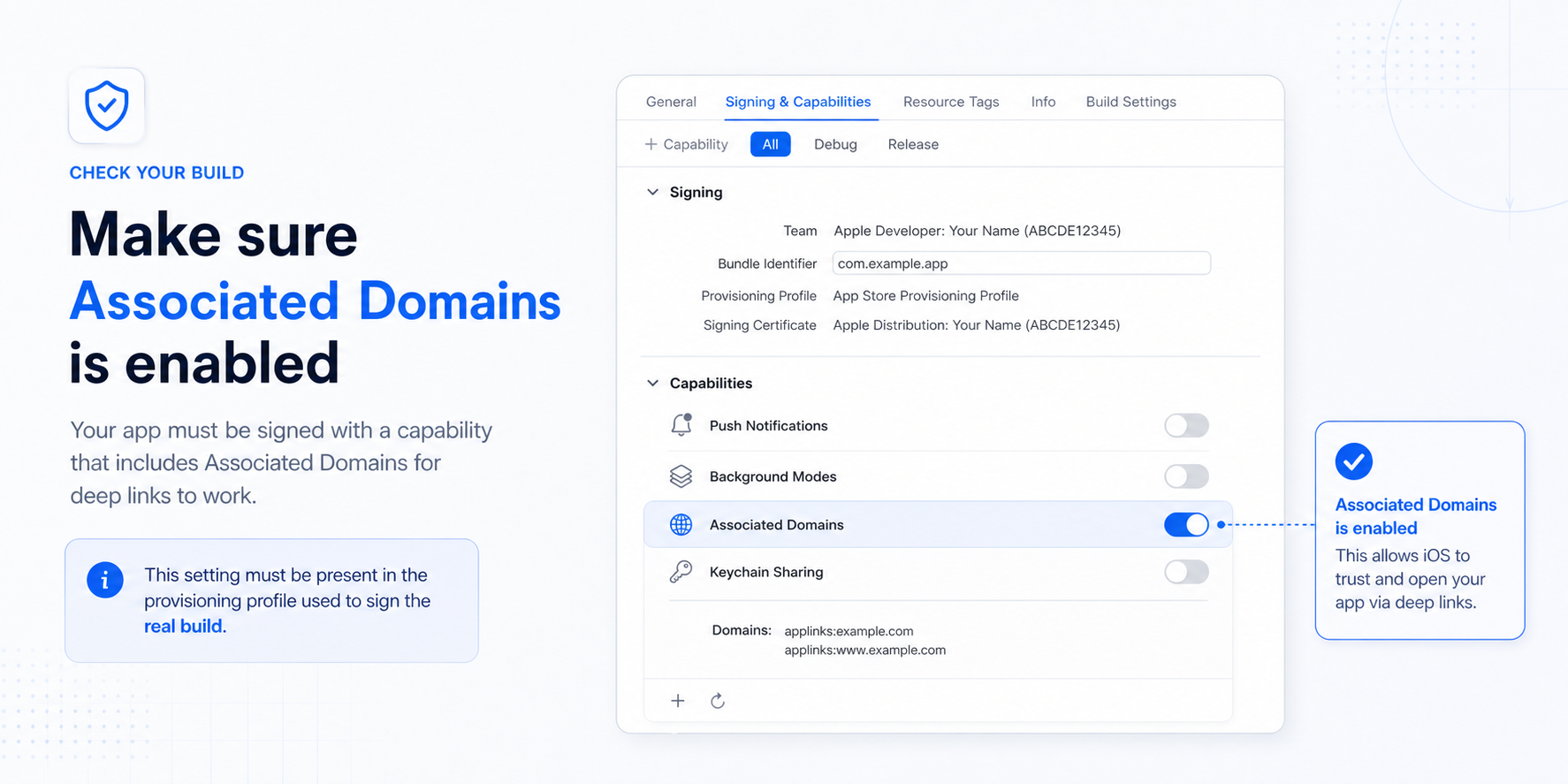 Provisioning profile check